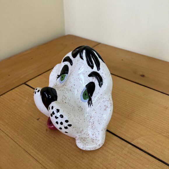 Arnel's Ceramic Puppy Dog Eye Glasses Holder Stand Vintage Hand Painted w/ Spots - Picture 3 of 8